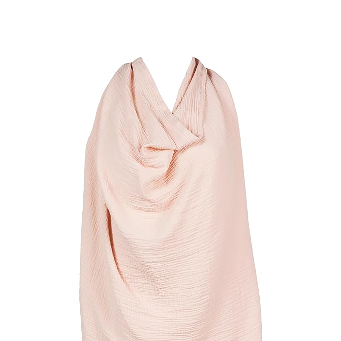 snuggle me® Nursing Cover - 100% Organic Cotton Muslin Nursing Cover Up for Breastfeeding with a BPA-Free Silicone Teether Ring, Ultra-Soft & Lightweight (33.5″ × 39.4″)