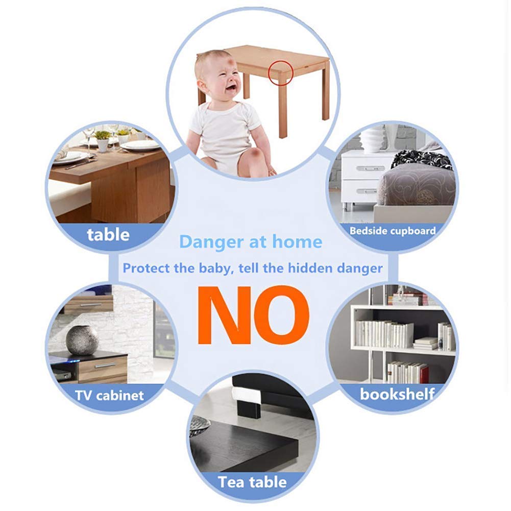 24 Pack Corner Guards Clear Corner Protectors Baby Proofing Table Furniture & Edge Corner Guards Stop Child Head InjuriesSharp Corners
