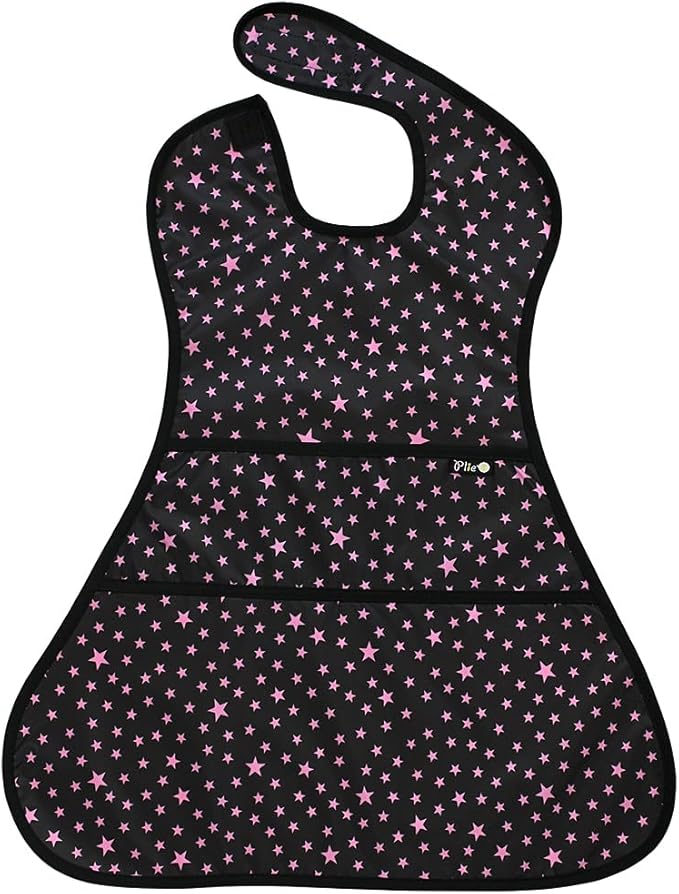 Full Coverage Waterproof Feeding Bib for Toddlers – Extra Long Apron Bib for Mealtime, Self-Feeding, BPA-Free