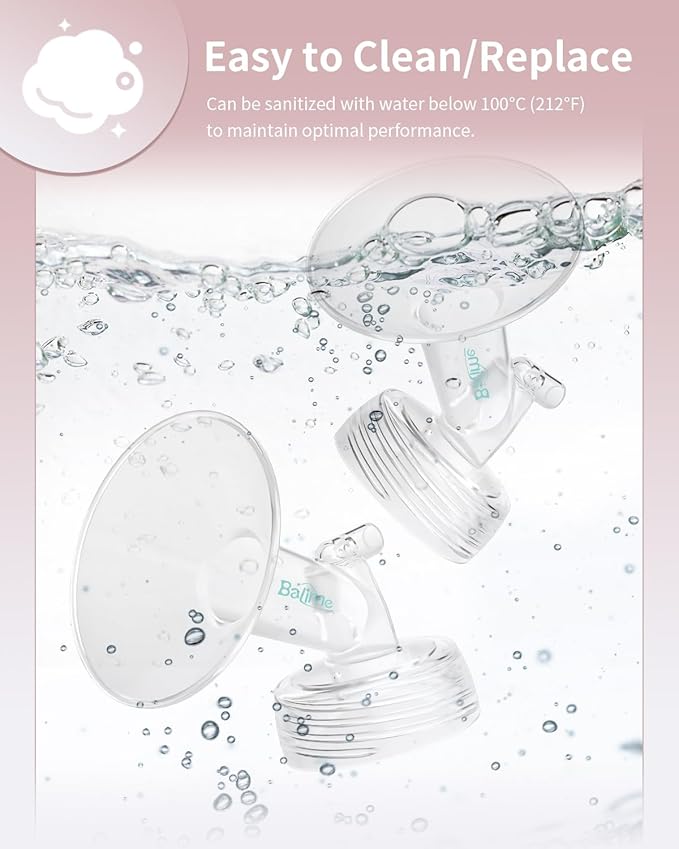 21MM Wide-Mouth Flange Spectra Replacement Pump Parts for S1 S2 - Exact Fit Medical Grade Flanges Breast Pump Parts - BPA Free Spectra Pump Parts - Perfect for Travel & Working Moms (2-Pack)