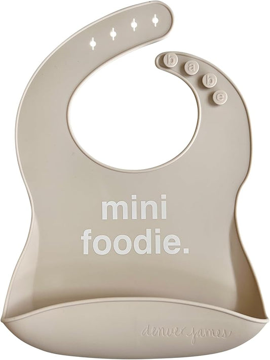 Denver James Silicone Feeding Bibs | Dishwasher Safe. Waterproof. Adjustable.