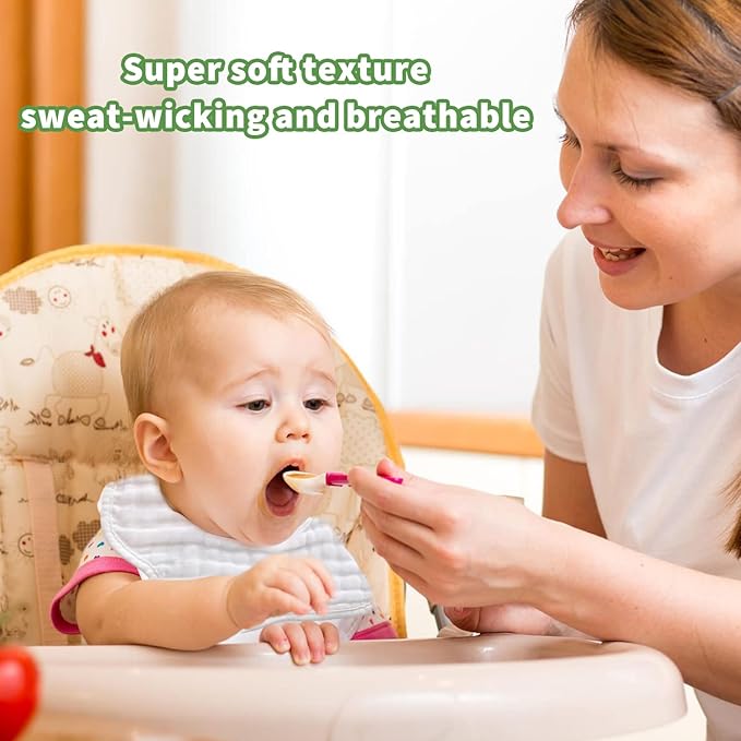 Baby Bibs Muslin Drool Teething Drooling Bibs for Baby Girl Boy Muslin Cotton