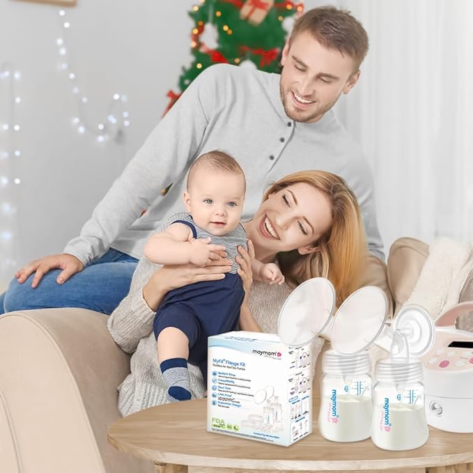 Maymom Pump Parts Compatible with Spectra S2 S1 Replacement Pump Kit, 17mm Flange Valve Tube Bottle Backflow Protector, Not Original Spectra Replacement Pump Parts S2 S1 Accessories