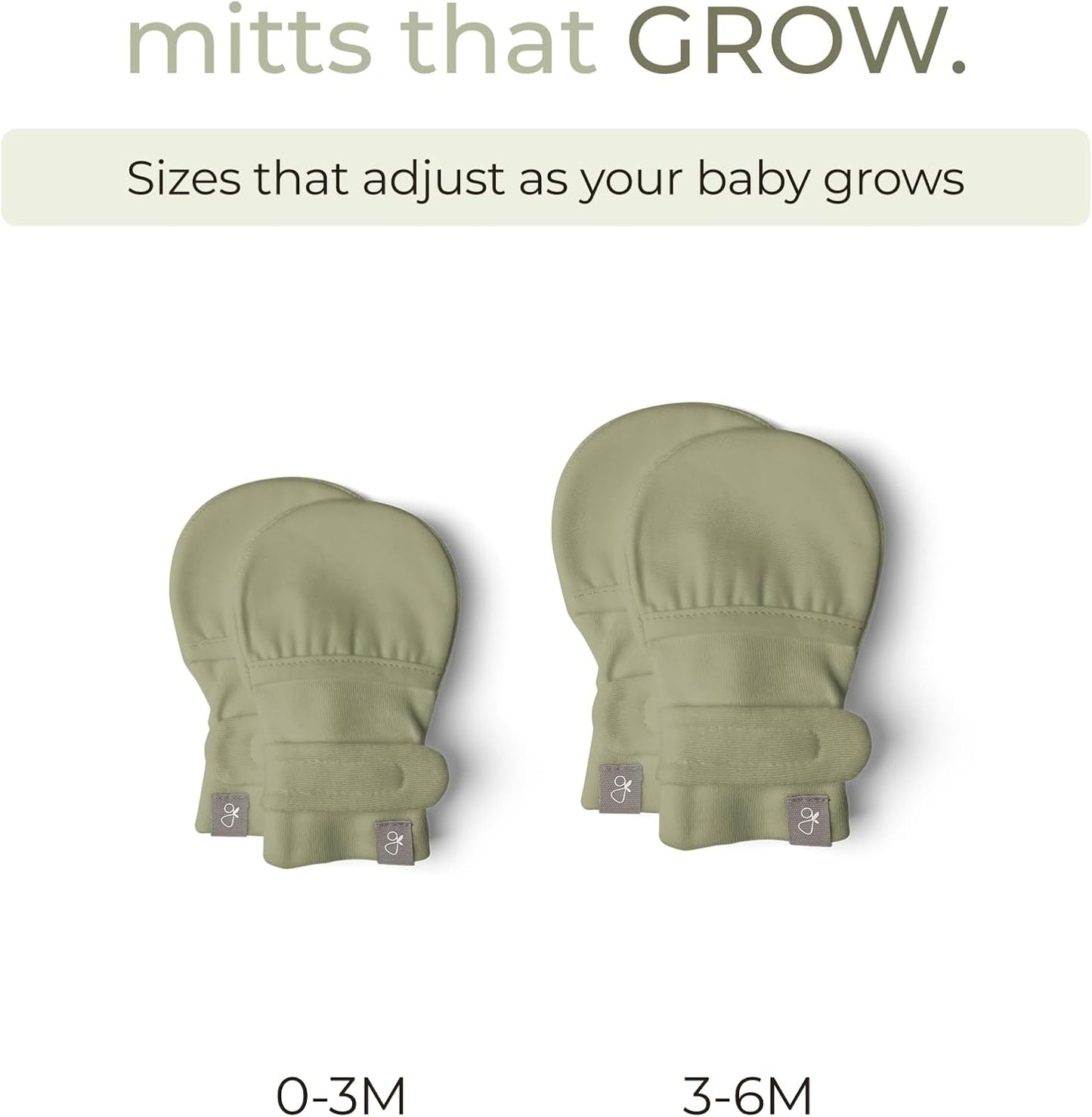 goumikids Viscose Made from Bamboo Cotton Anti-Scratch Soft Stay-On Mitts