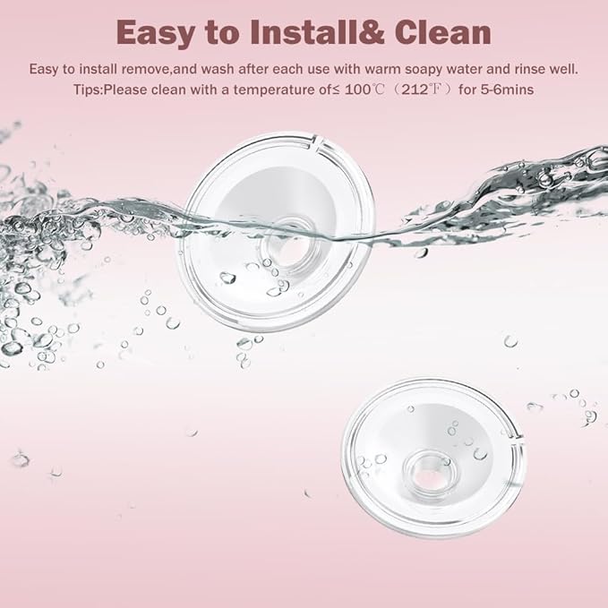 2pcs Silicone Flange 21mm Compatible with Momcozy S12 Pro/S9 Pro/S12 Breast Pump,TSRETE S12/Kmaier S12 Wearable Breast Pumps, Shield 21mm Flange Parts