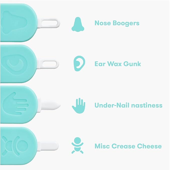 Frida Baby 3-in-1 Nose, Nail + Ear Picker by Frida Baby the Makers of NoseFrida the SnotSucker, Safely Clean Baby's Boogers, Ear Wax & More