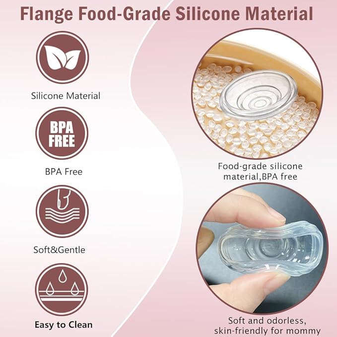 6pcs Silicone Diaphragm Compatible with Momcozy S12 Pro/S9 Pro/TSRETE S12/Kmaier S12 Wearable Breast Pumps Accessories,S12 pro/S9 pro/S12 Breast Pump Replacement Parts