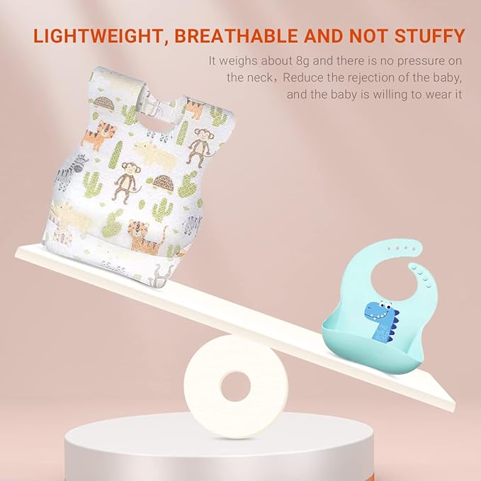 30/60pcs Baby Disposable Bibs-Individually Packaged,Soft, Leak Proof and Convenient, disposable bibs for toddlers