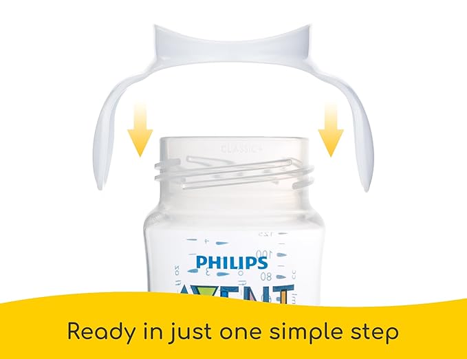 Baby Bottle Handles for Philips Avent Anti-Colic and AirFree Vent Baby Bottles, Compatible Avent Bottle Holder for Baby, 2 Count