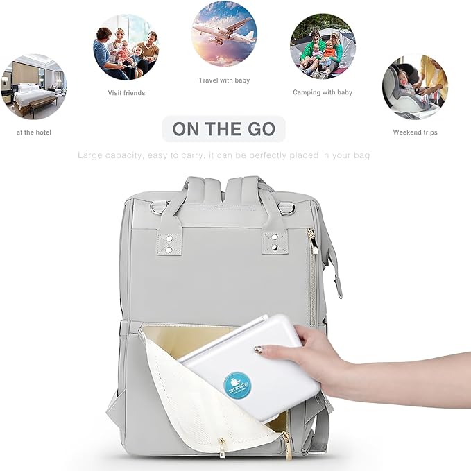 Termichy Travel Baby Bottle Drying Rack, Compact Size with Large Capacity for Working Mom, Visit Families, Friends or Camping with Baby Gary