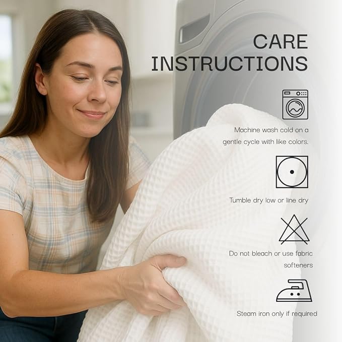 Salt Earth GOTS Certified 100% Organic Cotton Throw Blanket, 55" X 60" Blankets & Throws for Bed, Throw Blanket for Couch,Modern & Cozy Blanket, All Seasons, Waffle Blanket, Soft Blanket (Mosstone)