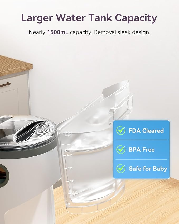Instant Formula Maker comfyer, Customizable and Automatic Formula Dispenser Machine with Accurate Temperature Control for Baby, Automatic Powder Blending for All Brands of Bottle and Formula