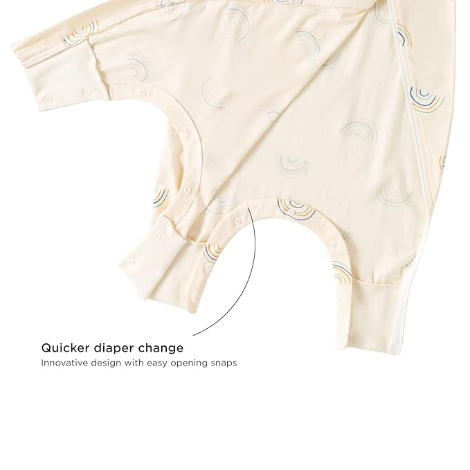 Duomiaomiao 0.5 TOG Toddler Sleep Sack 12-24 Months 100% Cotton Lightweight Baby Sleep Sack with Feet, Breathable Comfy Toddler Wearable Blanket