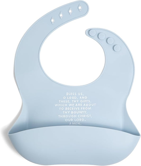 Be A Heart Silicone Baby Bibs, Adjustable Waterproof Bibs, Meal Blessing Bibs