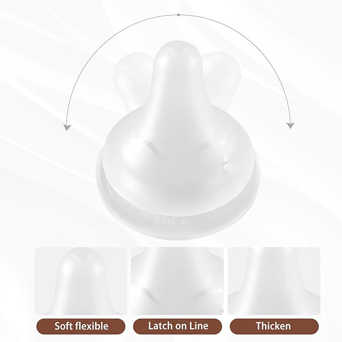 Glass Baby Bottles with Natural Response Nipple Size SS - Anti Colic Baby Bottles Wide Neck Slow Flow Baby Bottle (Red, 4oz (Pack of 4))