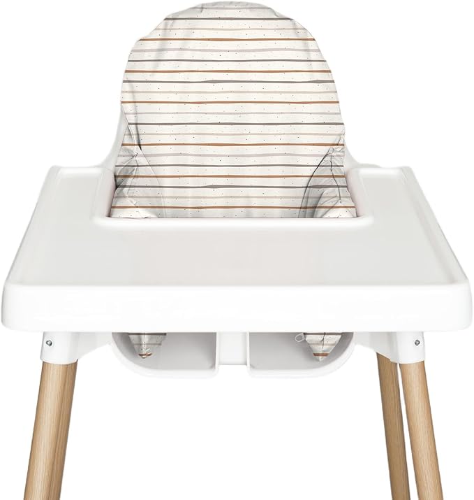 Nibble and Rest Highchair Insert Cover, Compatible for IKEA Antilop Highchair, High Chair Accessories Stain-Proof and Wipeable Insert Cover (Cushion NOT Included)(Bohostripe)
