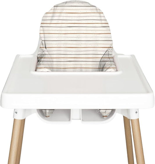 Nibble and Rest Highchair Insert Cover, Compatible for IKEA Antilop Highchair, High Chair Accessories Stain-Proof and Wipeable Insert Cover (Cushion NOT Included)(Bohostripe)