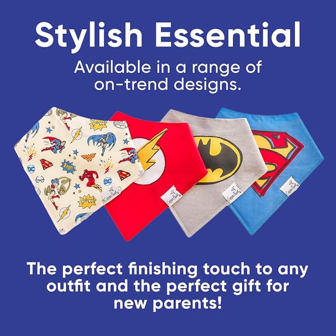 Copper Pearl Baby Bandana Bibs - Soft Cotton Bibs for Drooling & Teething, Absorbent, Adjustable Fit, Many Styles