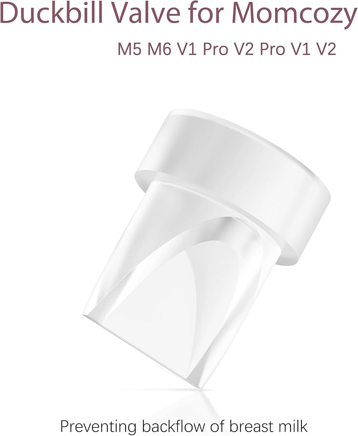 6 Pack Replacement Parts for Momcozy M6 Breast Pump, Also Replace to Mom Cozy M5/ V1 Pro/ V2 Pro Duckbill Valve,Breastfeeding Essential Accessories