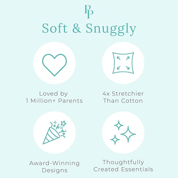 Posh Peanut Convertible Baby Sleepers - Girls Footless Baby Pajamas with 2 Way Zipper for Easy Diaper Changes