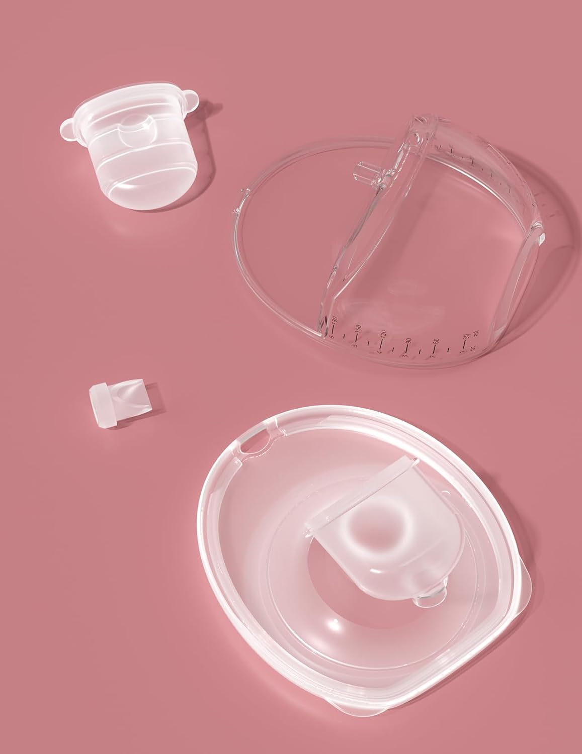 Momcozy Full Set Collector Cup Only Compatible with Momcozy Mobile Style | M6 NOT for Others. Original Mobile Style | M6 Breast Pump Replacement Accessories DoubleFit Flange 24mm