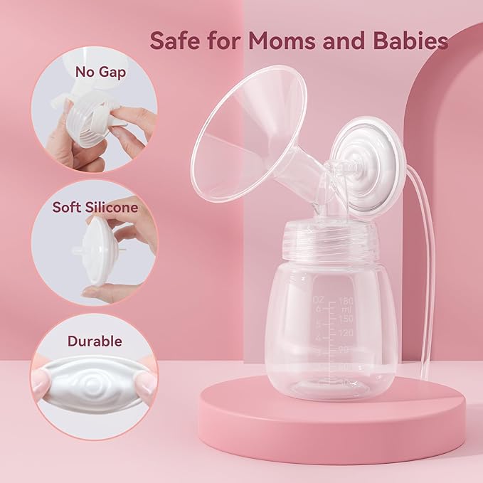 Milk Storage Bottle and Collection Bottle, Compatible with Spectra S1, S2, Motif Luna, Cimilre, Replace Spectra Bottles Wide-Mouth Bottles, 4 pc (6oz/180ml)