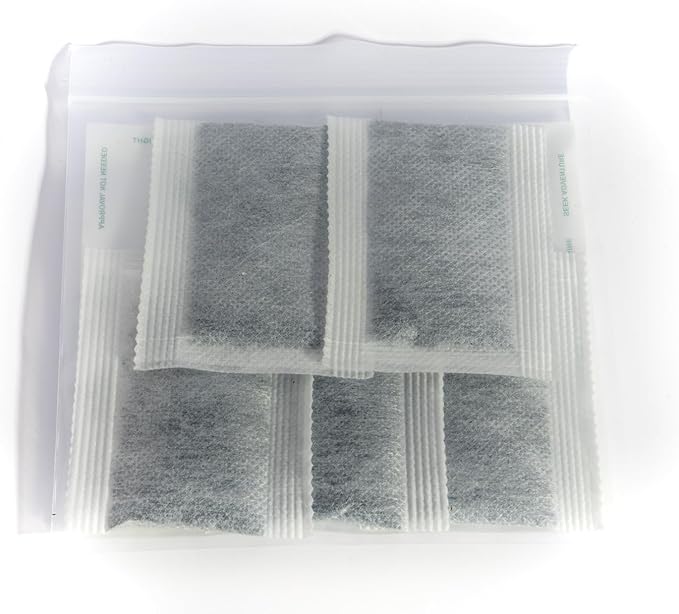 Green Piece® Diaper Pail Deodorizer - Compatible with the Diaper Genie - Activated Charcoal Made by Green piece (Pack of 4 plus + free one)