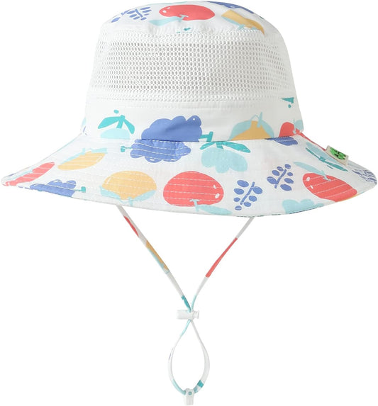 Home Prefer UPF50+ Wide Brim Sun Hat Boys Girls Sun Protection Hat Zoo Beach Swim Safari Bucket Hat for Baby Toddler Kid