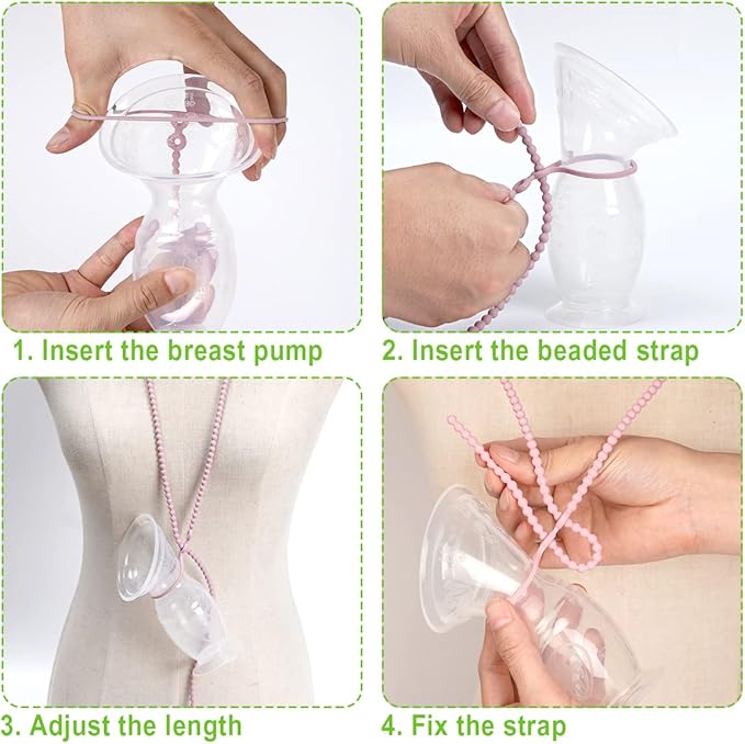 haakaa Silicone Strap for haakaa Gen.1/2/3 Breast Pump Manual Breast Pump Strap | Color: Blush