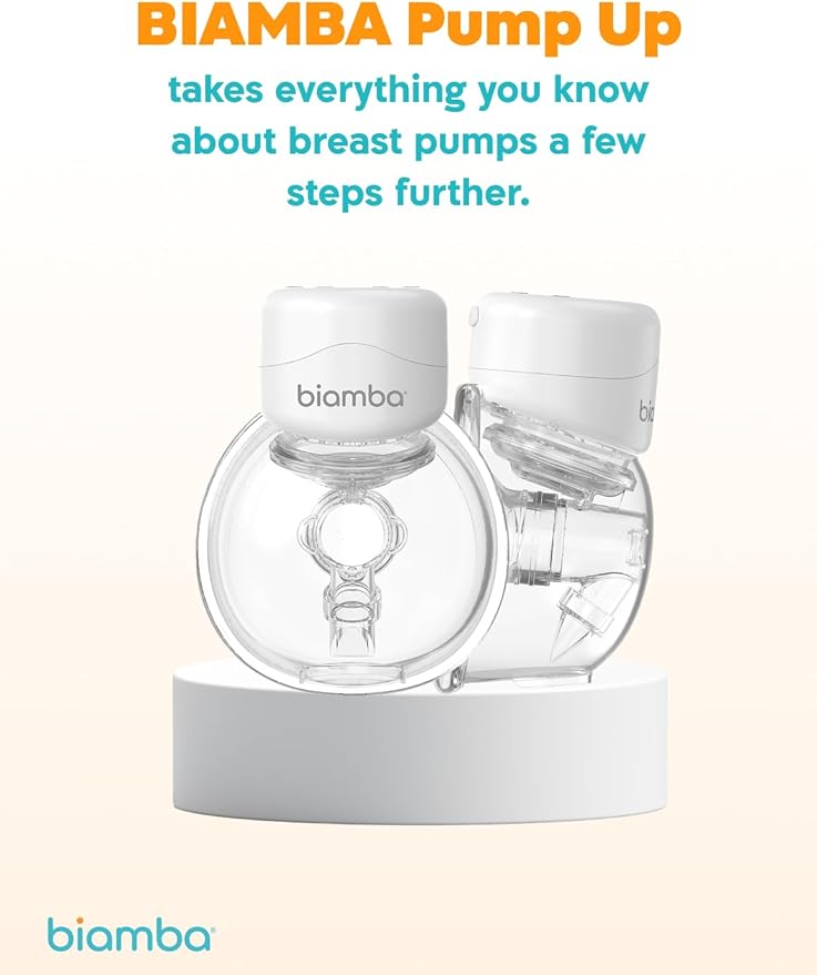 Pump Up Portable Breast Pump Hands Free - Wireless in-Bra Wearable Breast Milk Extractor, Smart Modes & Suction Levels, Extended Battery Life, Ultra Quiet Motor, 180mL Capacity, Single Pack