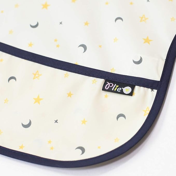 Short Sleeve Waterproof Bib for Toddlers – Feeding Apron for Mealtime, Daycare, Self-Feeding & Messy Play, Baby Bib