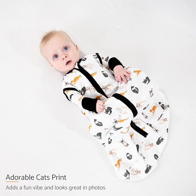 LollyBanks Baby Sleep Sack, 100% Cotton Wearable Blanket 2-Way Zipper Sleep Sacks