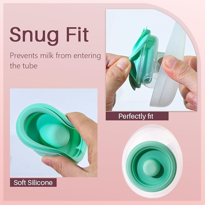 TB Tbuymax 2pc Diaphragm and 6pc Duckbill Valves Compatible with Elvie Stride Breast Pump Parts, Replace for Elvie Stride Pump Not Original Pump Seals Membrane Accessories