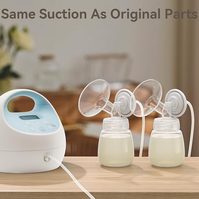 20mm Replacement Pump Parts for Spectra S1 S2 9 Plus Synergy Gold Includes Flange Duckbill Valve Tubing Backflow Protector Bottle,Compatible with Motif Luna Cimilre Ameda MYA Pump