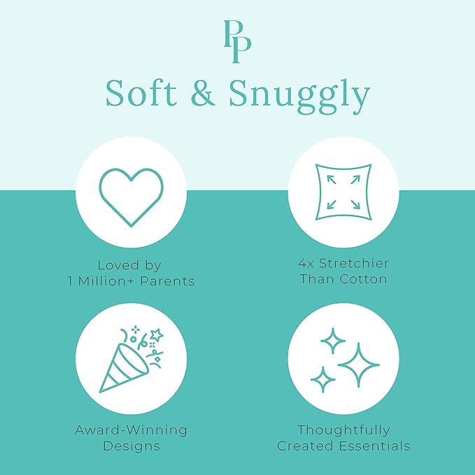 Posh Peanut Convertible Baby Sleepers - Girls Footless Baby Pajamas with 2 Way Zipper for Easy Diaper Changes