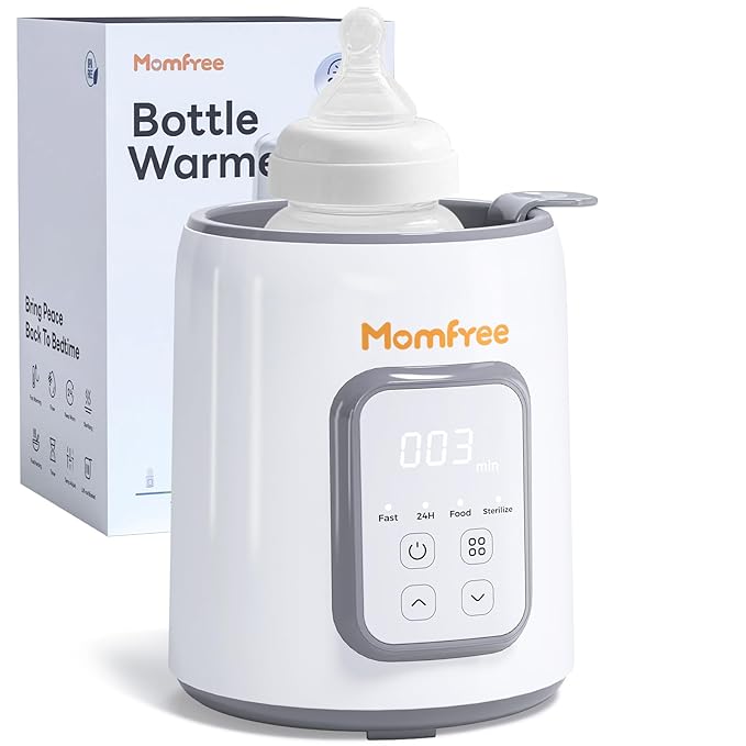 Bottle Warmer,8-in-1 Fast Baby Bottle Warmer for Breastmilk and Formula,Milk Warmer with Accurate Temperature Control and Automatic Shut-Off,Multifunctional Bottle Warmers for All Bottles (Grey)