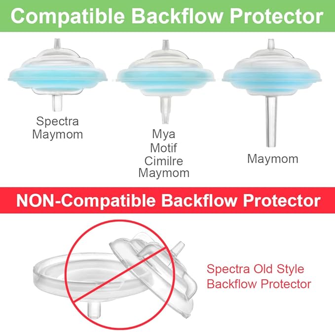 Maymom Silicone Membrane Diaphragm Designed for Spectra S1 S2 9 Plus Breastpump Backflow Protector Also for Maymom Backflow Protector Long Medium Short Stem, Not Original Spectra Accessories Pump Part