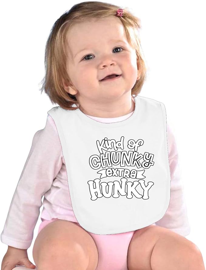 Wild Bobby Kind of Chunky Extra Hunky Humor Infant Premium Jersey Baby Bib