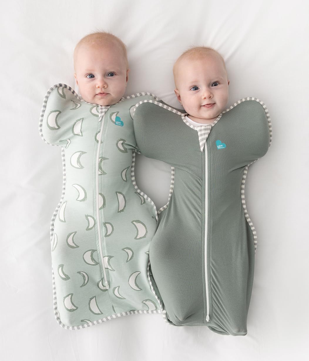 Love to Dream Swaddle UP, Baby Sleep Sack, Self-Soothing Swaddles for Newborns, Improves Sleep, Snug Fit Helps Calm Startle Reflex, New Born Essentials for Baby, 1.0 TOG, 5-8.5 lbs, Deep Olive