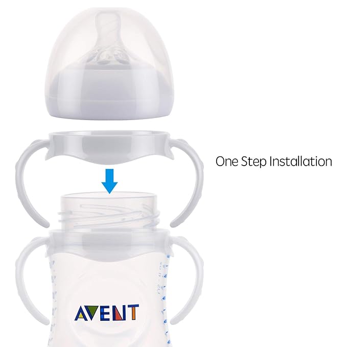 Compatible Baby Bottle Handles for Philips Avent Natural Baby Feeding Bottles, 2 Count