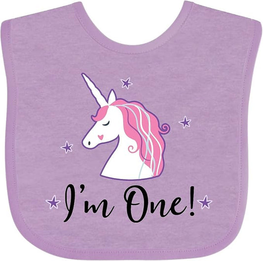 inktastic 1st Birthday Unicorn Baby Bib