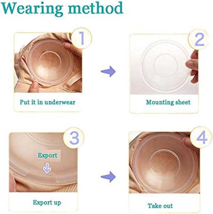 Breast Shells, Milk Saver, Nursing Cups, Nursing Moms to Ease Nipple Pain, BPA-Free and Reusable, Collect Breast Milk Leak (2 Pack)