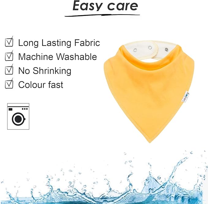 Lovjoy Large Bandana bibs - Special Needs Bibs - For Older Children, Youth and Adults - Practical, absorbent and Stylish