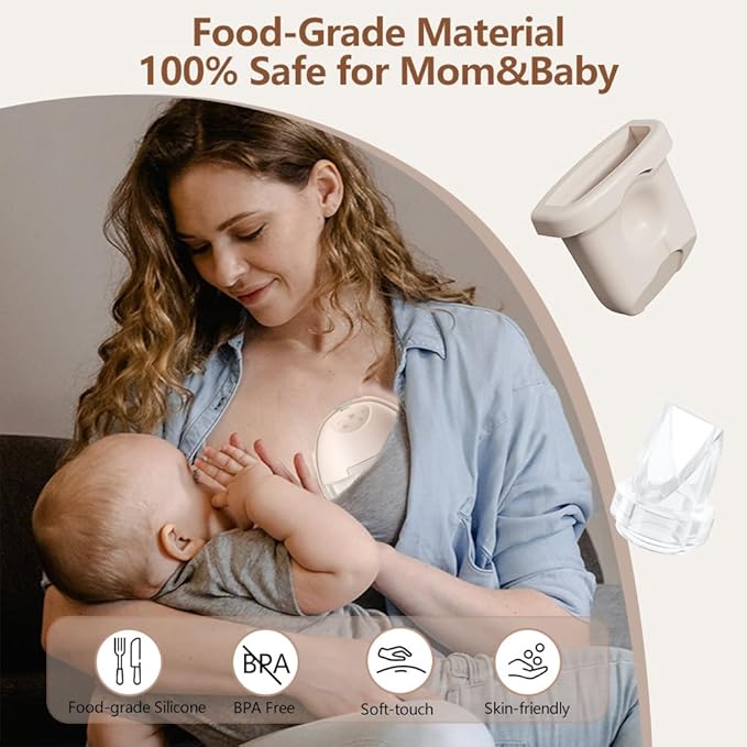 6pcs Breast Pump Parts, 4pcs Duckbill Valves and 2pcs Silicone Diaphragm Compatible with eufy S1 Pro/S1/E10 Wearable Breast Pump, Replace for eufy Pump Diaphragm Duckbill Valve,Not Original Parts