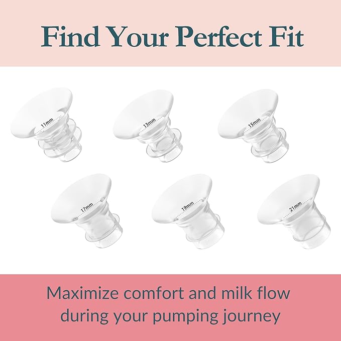 Ameda Breast Pump Flange Insert | 19mm Flange Insert | Ameda Pump Parts | Universal Flange Insert | Compatible with GLO, MYA Joy, MYA Joy Plus and Pearl Breast Pumps | 2 Count