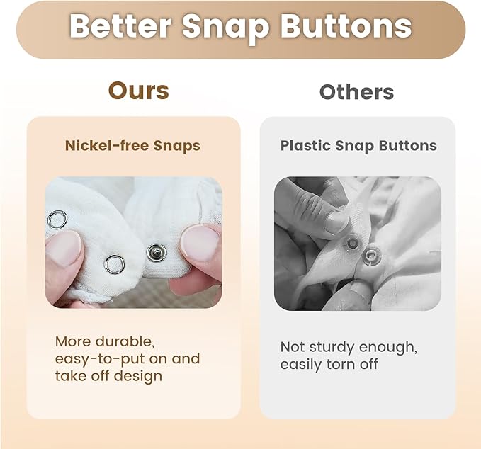 Oiomniv Muslin Baby Bibs, 6-Pack Bandana Drool Bibs Soft Cotton Adjustable Unisex Newborn, Toddler for Drooling Teething