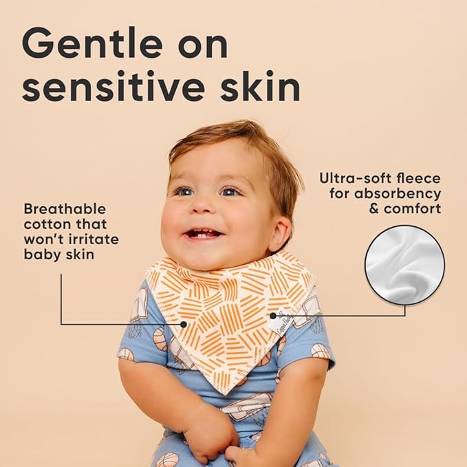 Copper Pearl Baby Bandana Drool Bibs for Drooling and Teething 4 Pack Gift Set Dunk