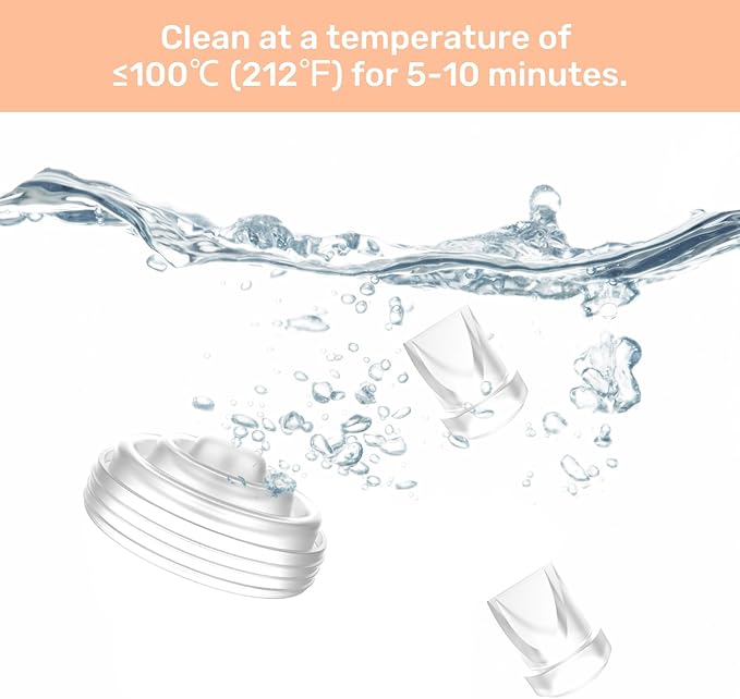 10PCS M5 Breast Pump Parts,6PCS Silicone Duckbill Valve & 4PCS Silicone Diaphragm Compatible with Momcozy M5 Wearable Breastpump,Original Mom Cozy M5 Breastfeeding Essential Replacement Accessories