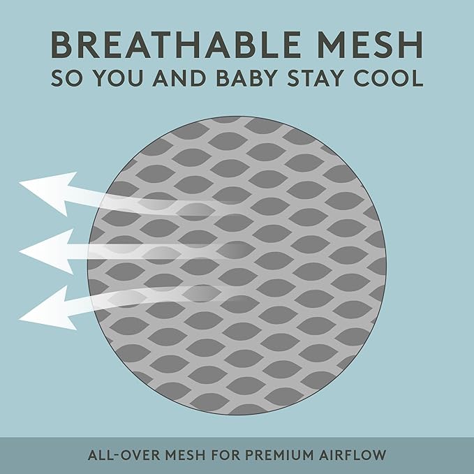 Baby Tula Explore Carriers - Breathable Baby Carrier Newborn to Toddler - Adjustable Toddler Carrier - Multiple Ergonomic Positions Front and Back - Ergonomic Fit for 7-45 lb - Mesh, Infinite