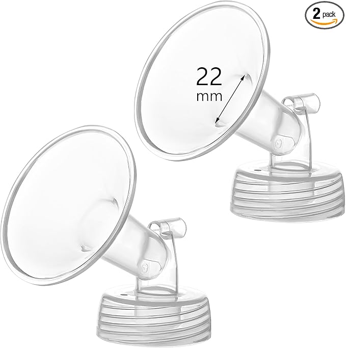 22mm Flange Compatible with Spectra S1 S2 9 Plus Synergy Gold Breastpump Replacement to Spectra Pump Parts and Flange; Not Original; Replaces Shield